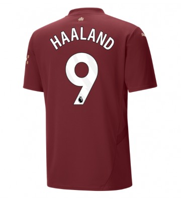 Manchester City Erling Haaland #9 Tercera Equipación 2024-25 Manga Corta